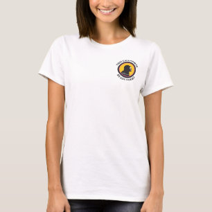 Amerikandräkt joggar smart Cavewoman läser bokar T Shirt
