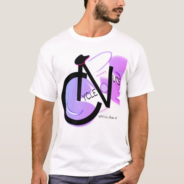 AmerikandräktCycleNuts logotyp T T-shirt (Framsida)
