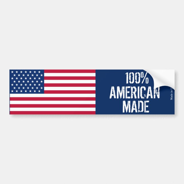 Amerikanen 100% gjorde bildekalet bildekal (Framsidan)