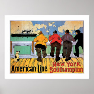 Amerikanen fodrar affischen poster
