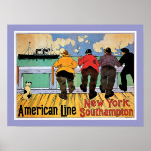 Amerikanen fodrar affischen poster