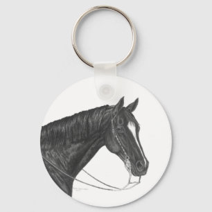 Amerikanen inkvarterar hästen Keychain Nyckelring