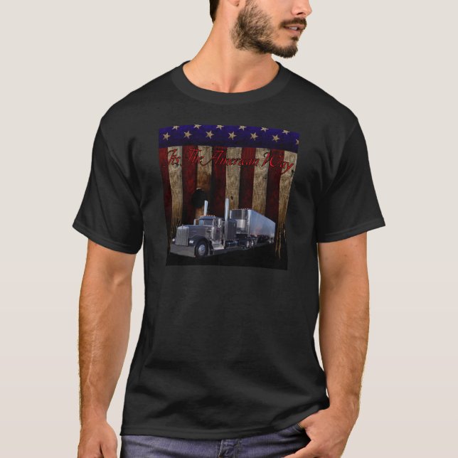 Amerikanen långt t shirt (Framsida)