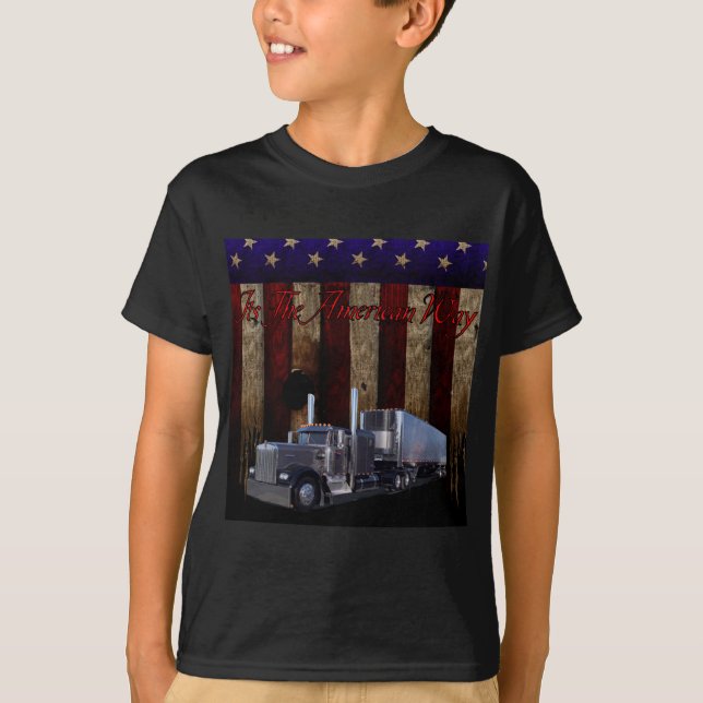 Amerikanen långt t-shirt (Framsida)