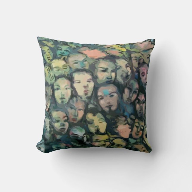 Amerikanen MoJo för Berlin vägggrafitti kudder Kudde (Framsida)