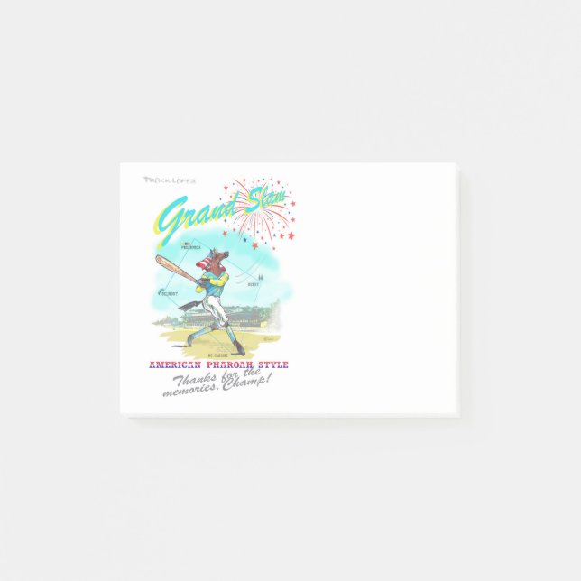 Amerikanen Pharoah som storslagen SlamTribute Post-it Block (Framsida)