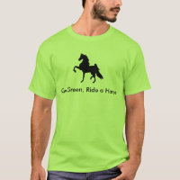 Amerikanen Saddlebred - går grönt, rider en häst T