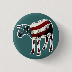 Amerikanen Sheeple knäppas Knapp