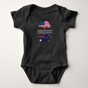 Amerikanen som är fullvuxen med australier, rotar t shirt
