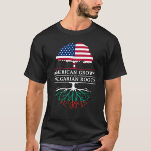 Amerikanen som är fullvuxen med bulgar, rotar t shirt
