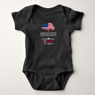 Amerikanen som är fullvuxen med Costa Rica, rotar T Shirt