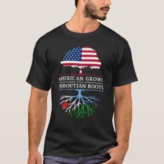Amerikanen som är fullvuxen med djiboutier, rotar  t shirt