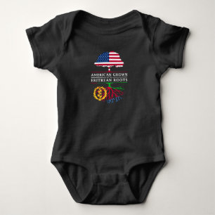 Amerikanen som är fullvuxen med eritreanskt, rota t shirt