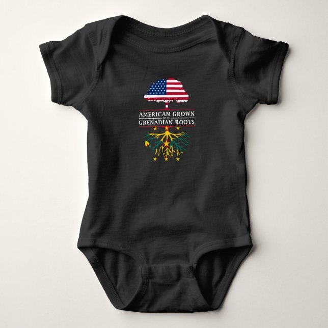 Amerikanen som är fullvuxen med grenadier, rotar   t shirt (Framsida)