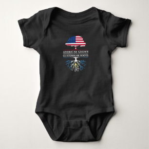 Amerikanen som är fullvuxen med guatemalan, rotar t shirt