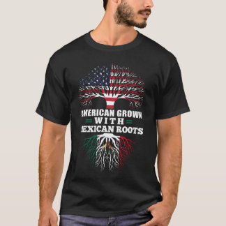 Amerikanen som är fullvuxen med mexikan, rotar t-shirt