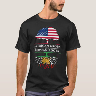 Amerikanen som är fullvuxen med perser, rotar t shirt