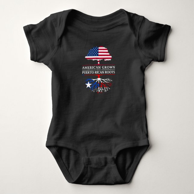 Amerikanen som är fullvuxen med Puerto Rican, T Shirt (Framsida)