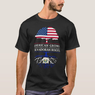 Amerikanen som är fullvuxen med salvadoranskt, t shirt
