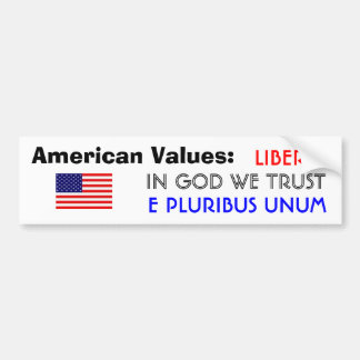 Amerikanen värderar bildekal