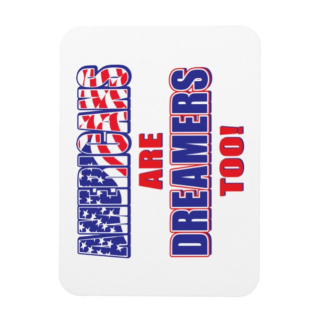 Amerikaner är drömmare också magnet (Vertikal)