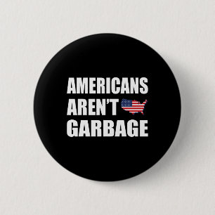 Amerikaner är inte Garge Trump 2024 T-shirt Trump- Knapp