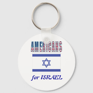 Amerikaner för Israel Keychain Nyckelring