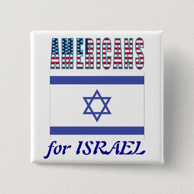 Amerikaner för Israel knäppas Knapp (Framsida)