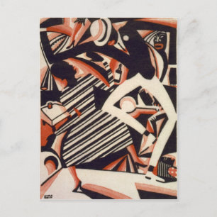 Amerikaner i Afrika 1920-talet - Teckning i två Fä Vykort