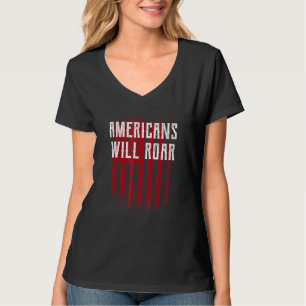 Amerikaner kommer att vråla 4 juli humor fjärde ju t shirt