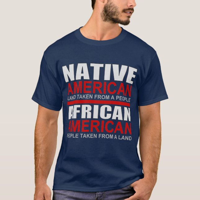 Amerikaner och afrikaner T-Shirt (Framsida)