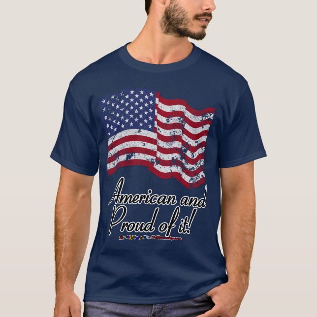 Amerikaner och stolthet! tee (Framsida)