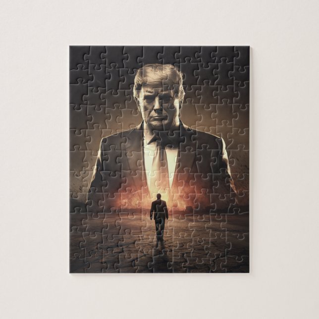 Amerikanerna Förstörare i en Sol Baked Desert Pussel (Vertikal)