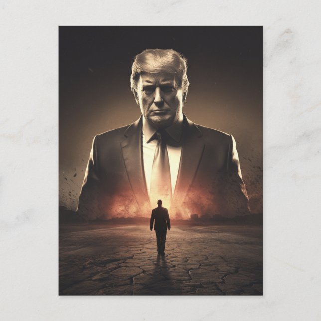 Amerikanerna Förstörare i en Sol Baked Desert Vykort (Framsida)