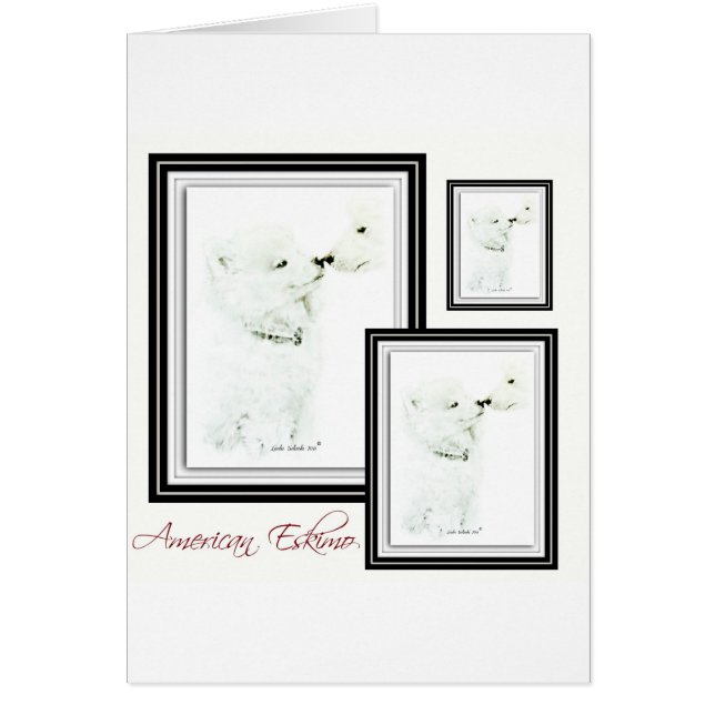 Amerikaneskimå Hälsningskort (Framsidan)