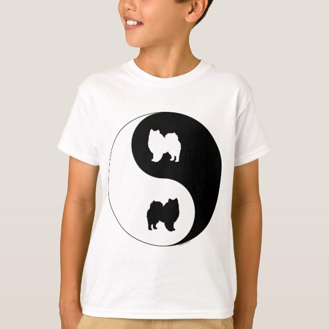 Amerikaneskimåhund Yin Yang Tee (Framsida)