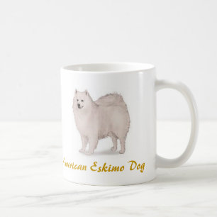 Amerikaneskimåhunden, hund loggar älskare Galore Kaffemugg