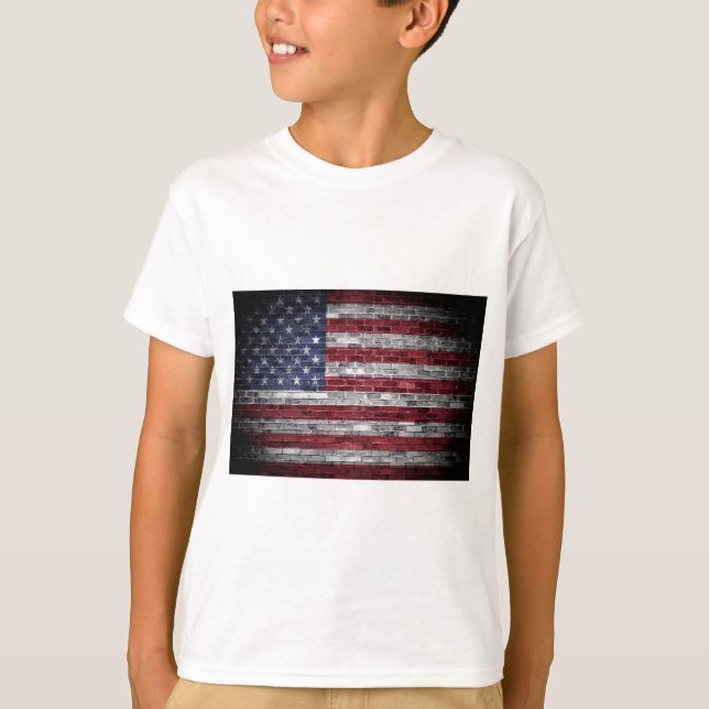 Amerikanflagga T Shirt (Framsida)