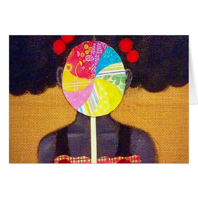 Amerikanflickan Hälsningskort (Framsidan Horizontal)