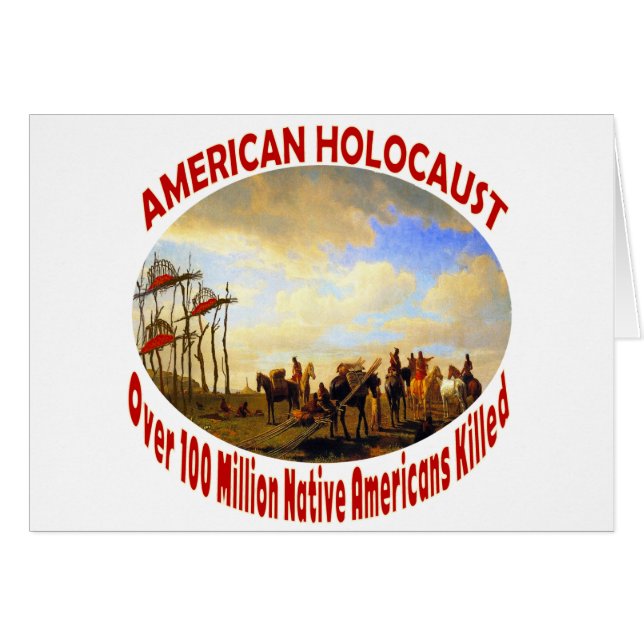 Amerikanförintelse Hälsningskort (Framsidan Horizontal)