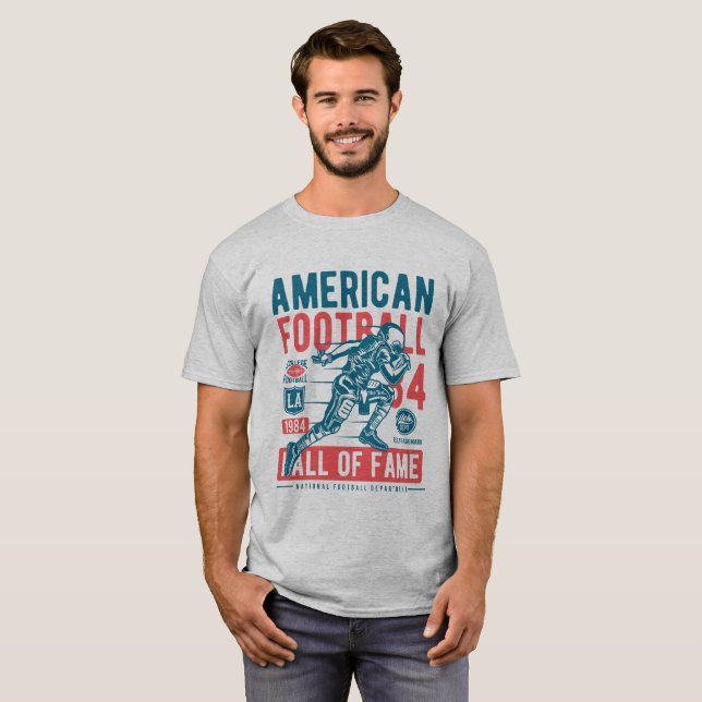 AMERIKANFOTBOLL - KORRIDOR AV BERÖMMELSE TEE SHIRT (Hel framsida)