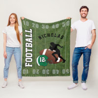 Amerikanfotboll - mörk - grön hjälm