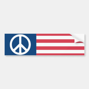 Amerikanfredflagga Bildekal