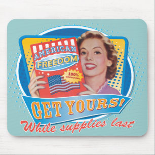 Amerikanfrihet Retro Mousepad Musmatta