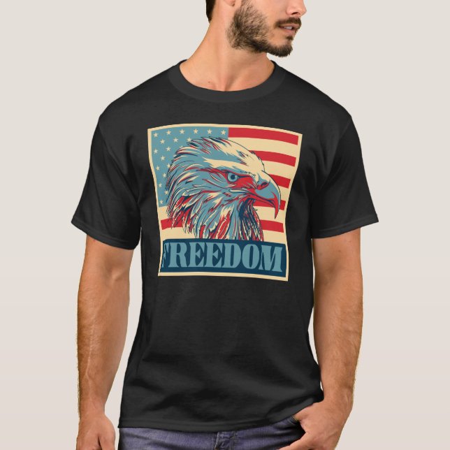 Amerikanfrihet T-shirt (Framsida)