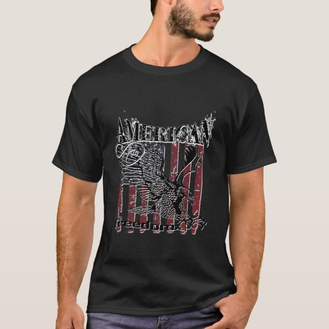amerikanfrihet t-shirt (Framsida)