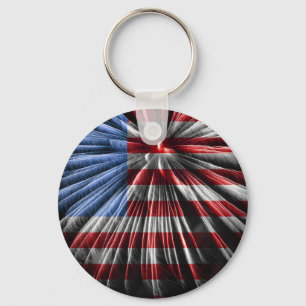 Amerikanfyrverkeriflagga Nyckelring