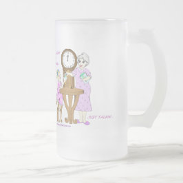 AmerikanGranny upp all för natt Talkin precis mugg