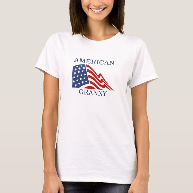 AmerikanGrannyT-tröja T-shirt (Framsida)