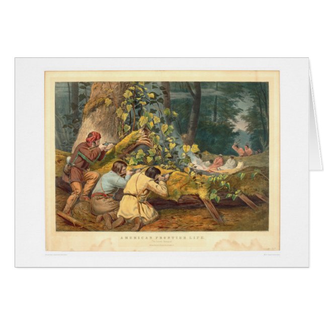 Amerikangräns (0021A) Hälsningskort (Framsidan Horizontal)